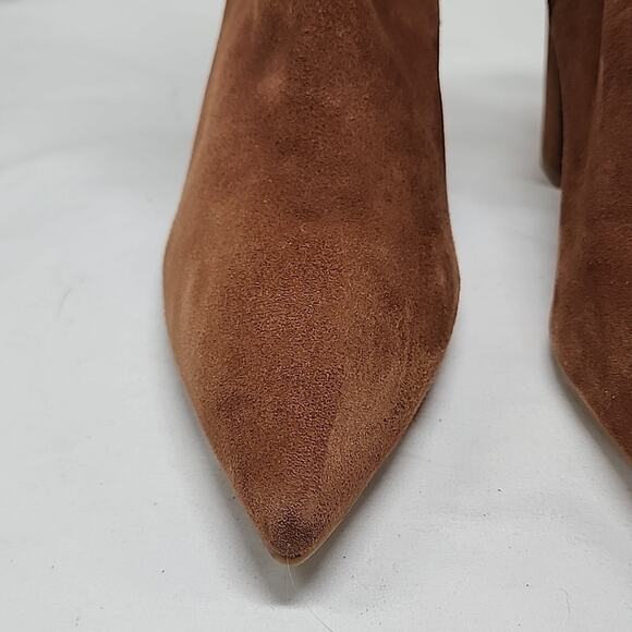 STUART WEITZMAN GARDINER POINTED-TOE SUEDE ANKLE BOOTS LADIES 10.5 NWOB - Picture 8 of 16